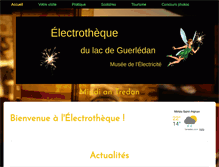 Tablet Screenshot of musee-electricite-guerledan.com